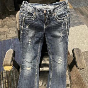 Silver Aiko Bootcut Jeans